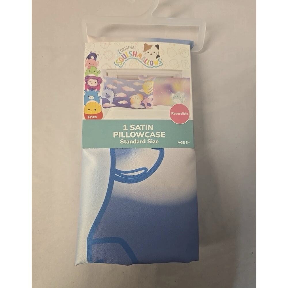 Squishmallows Satin Pillowcase For 20”X26” Pillow~Finished Size 20”X30”Reversibl